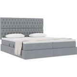  Krevet s od storage Svijetlo siva 180 x 200 cm Lažna koža | shoptok.hr