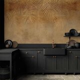  Foto tapeta - Abstract nature in beige - composition with golden exotic leaves 300x210 | shoptok.hr