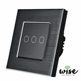 naizmenični prekidač, 3 tastera- aluminijumski panel