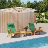 Jastučići za stolice Jednobojno 2 pcs Zelena 58 x 77 x 4 5 cm - Zelena