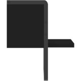  Zidna polica s prečkom crna 20x25x30 cm | shoptok.hr