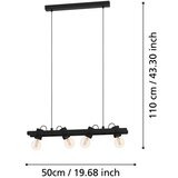 Eglo 43848 - visilica na sajli plimsoll 4xE27/15W/230V | Eponuda.com