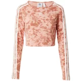 Adidas Majica koraljna / pastelno roza / bijela