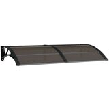 vidaXL Nadstrešnica za vrata crna 150x80 cm polikarbonatna | shoptok.hr