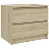  Noćni ormarić boja hrasta 50 x 39 x 43,5 cm konstruirano drvo | Eponuda.com