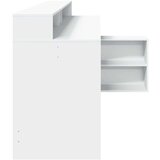 vidaXL Radni stol LED bijeli 200 x 104 x 91 cm od konstruiranog drva | shoptok.hr