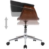  Vrtljivi jedilni stoli 2 kosa črno umetno usnje | Shoptok.si