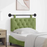  Držeće uzglavlje Zidne Svijetlo zelena 100 x 55 x 7 cm Baršun - Svijetlo zelena 90 cm bez LED | shoptok.hr