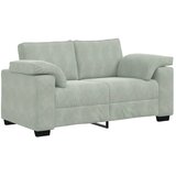  Dvodijelni set sofa s jastucima, svijetlo sivi baršun | shoptok.hr