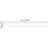 vidaXL Tenda vijenac za okvir 2.5m smeđa 2.3x0.2m | shoptok.hr