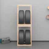  Stalak za gume 63 x 40 x 180 cm od masivne borovine | shoptok.hr