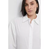 Calvin Klein Bombažna srajca ženska, bela barva