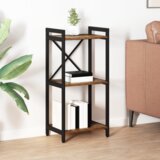 vidaXL Knjižna omara Star les 40 x 30 x 83 cm Konstruiran les | Shoptok.si