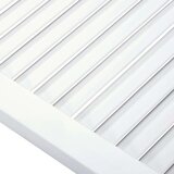  Vrata z letvicami 2 kosa trdna borovina bela 99,3x49,4 cm, (20823726) | Shoptok.si