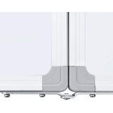  Magnetna bijela ploča sklopiva 100 x 80 x 1,7 cm aluminijska | shoptok.hr