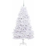  Umjetno božićno drvce s nogom Bijela 180 cm PVC i čelik | shoptok.hr