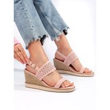 Shelvt Pink women's wedge sandals Cijene
