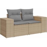  6-dijelni set vrtnih sofa s jastucima bež od poliratana bagrem | shoptok.hr