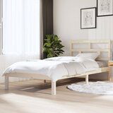 Maison Chic Posteljni okvir - Enojna postelja - Postelja za odrasle iz borovine 90x200 cm-J8614, (21760250) | Shoptok.si