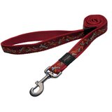 Rogz fancy dress dugi povodac za pse, 1,8 m l — 20 mm / 1.8 m crvene kosti | Eponuda.com
