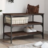 vidaXL Klupa za cipele boja smeđeg hrasta 70x38,5x49 cm drvena Cijene