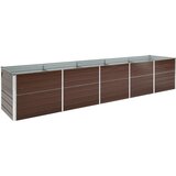 Furnova Visoka greda pocinkano jeklo 400x80x77 cm rjava, (21919839) Cene