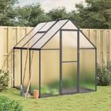 vidaXL Staklenik s okvirom antracit 169 x 169 x 195 cm aluminijski cijene