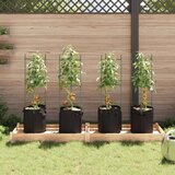 vidaXL mreža za paradižnik z vrečo za rastline 4 kosi 116 cm jeklo pp | Shoptok.si