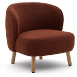 Kave Home Fotelj iz tkanine bouclé v barvi terakote Ulit – | Shoptok.si