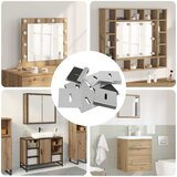 Držač za ogledalo 2 pcs Nikla 35 x 30 x 8,3 mm Čelik Cijene