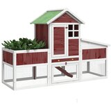  Kavez za zečeve 170 x 63 x 113 cm od masivne borovine | shoptok.hr