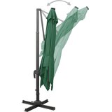  Konzolni vrtni suncobran sa stupom i LED svjetlom 300 cm zeleni | Eponuda.com