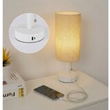  Brilagi - Stona lampa sa USB priključkom TABLON 1xE27/25W/230V bela/bež | Eponuda.com