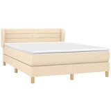  S oprugama i madracem krem 140x200 cm od tkanine | shoptok.hr