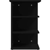 vidaXL Stranska omarica črna 35x35x55 cm iverna plošča | Shoptok.si