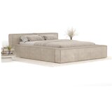 Maison de Rêve Bež oblazinjena zakonska postelja s prostorom za shranjevanje z letvenim dnom 140x200 cm Voliera – | Shoptok.si