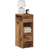  Noćni ormarić s ladicom, staro drvo, 25x31x66 cm | shoptok.hr