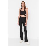 Trendyol Black Gatherer and Ribbed Sports Yoga Pants | shoptok.hr