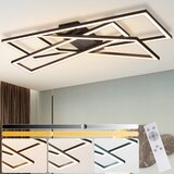 Nettlife Črna 45W zatemnljiva LED stropna svetilka za dnevno sobo, pisarno, otroško sobo, (22111203) | Shoptok.si