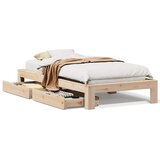 Maison Chic Posteljni okvir - Enojna postelja - Postelja za odrasle brez vzmetnice 90x190 cm trdna borovina-J6677, (21774691) | Shoptok.si