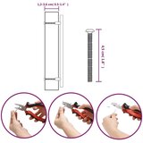  Ručke za ormarić 20 kom srebrne 224 mm od nehrđajućeg čelika | shoptok.hr