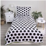 Jerry Fabrics Zelena enojna bombažna otroška posteljnina 140x200 cm Football – | Shoptok.si