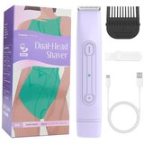 INF Dvojna glava ženski brivnik USB-C, IPX6 vodoodporen Purple, (5000287137) | Shoptok.si