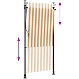  Vanjska roleta narančasto-bijela 120x270 cm od tkanine i čelika | Eponuda.com
