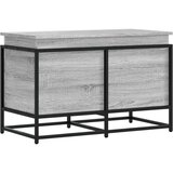 vidaXL Škatla s pokrovom siva sonoma 80x40x51,5 cm inženirski les | Shoptok.si