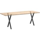  Noge za blagovaonski stol u obliku slova X, 2 kom, antracit, 50 x (72-73) cm, čelik | Eponuda.com