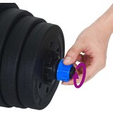  2-u-1 set bučica i olimpijske šipke 30 kg Crna i Plava | shoptok.hr