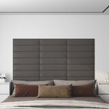 vidaXL zidne ploče od umjetne kože 12 kom sive 60 x 15 cm 1,08 m² Cijene