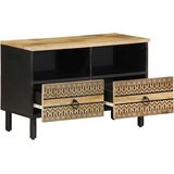 TV ormarić crni 70x33,5x46 cm Puno grubo drvo Mango | shoptok.hr