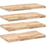  Plutajuće police 4 kom 60x40x4 cm Neobrađeno puno drvo akacije | shoptok.hr